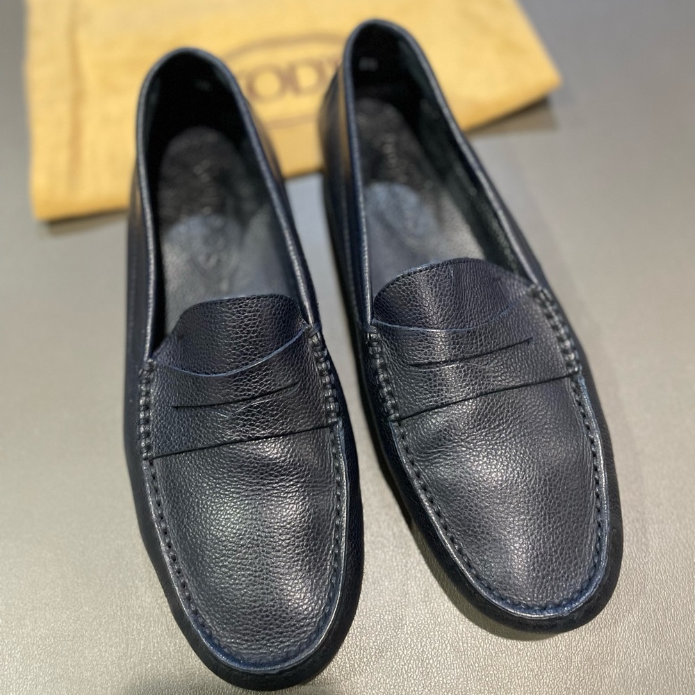 Men's Navy Loafers